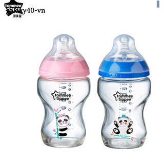 Tommee tippee bình sữa thủy tinh cổ rộng tiện dụng cho bé