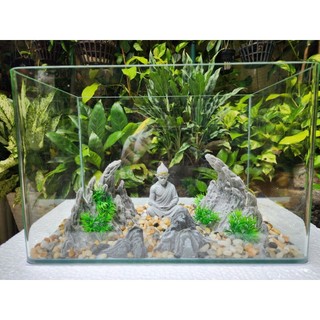  Mô Hình Layout Hẻm Núi Đá Uốn Vòm - Trang Trí Bể Cá Bể Thủy Sinh Bể Teranium KÈM TƯỢNG NGỘ KHÔNG TƯỢNG PHẬT 