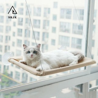 Giường Võng Thú Cưng SKJK, Vòng Bi Ghế Cửa Sổ 17,5KG Giường Treo Mèo, Kệ Treo Có Thể Tháo Rời Khung Leo Núi Có Nắp Hút Mèo Tổ Mèo Ngủ