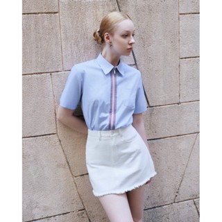 Chân Váy Jean Trắng Nữ DEZUS Basic Trẻ Trung RAKY SKIRT_Y2SWH2408036