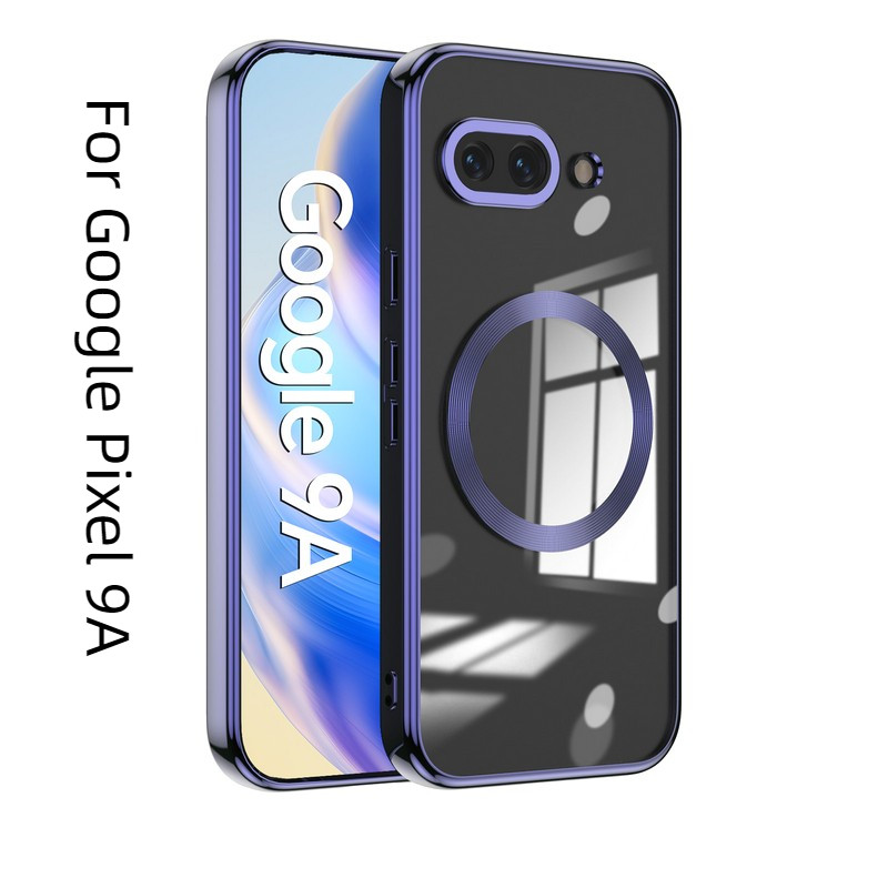 Dành Cho Google Pixel 9A 9 a Pixel9A Ốp Lưng Từ Tính Sang Trọng Trong Suốt Vỏ Điện Thoại Mềm Cho Goo
