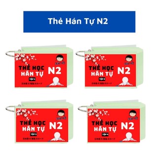 Thẻ học tiếng nhật kanji n2 tái bản mới nhất - flashcard kanji n2