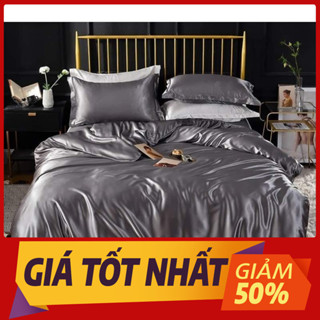 🧧GIÁ SỈ🧧 Combo 5 Món Chăn Ga Gối Phi Lụa Silk Mát Mịn Đủ Size, Chăn Chần Bông Cao Cấp_Chăn Ga Sỉ