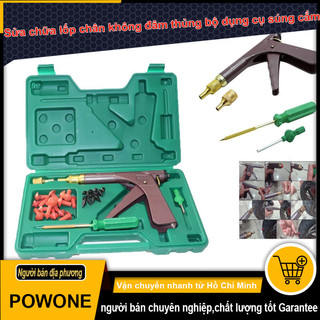 POWONE Car Xe máy Xe máy Bộ dụng cụ sửa chữa lốp chân không Công cụ sửa chữa lốp chân không