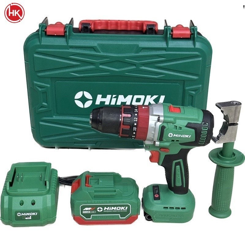 Máy khoan pin3 chức năng HIMOKI 21V máy khoan từ 13li không chổi than.