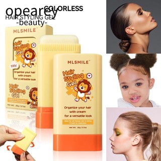 opearey Gel tạo kiểu tóc, Dễ tạo kiểu tóc cho nam Que sáp tóc cho trẻ em, Que hoàn thiện tóc 2 trong 1 di động dễ sử dụng