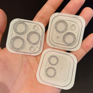 Ốp Điện Thoại Kính Cường Lực 9H Kim Tuyến 9H Cho iPhone  15 pro max 14 Pro Max 12 13 11 Pro Max Mini 9H