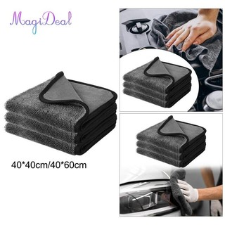 Magideal 3 Miếng Khăn Lau Microfiber Khăn Lau Cho Cửa Sổ Xe Rửa Vải Microfiber Khăn Cửa Sổ Kính