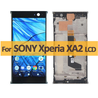 Chính hãng có khung cho sony sony xperia xa2 h4133 h4131 h4132 màn hình hiển thị lcd với màn hình cảm ứng kính bảng điều khiển hội