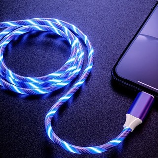 Cáp sạc nhanh 5a cáp dữ liệu cáp usb từ tính micro usb / type-c có đèn led cho cáp iphone