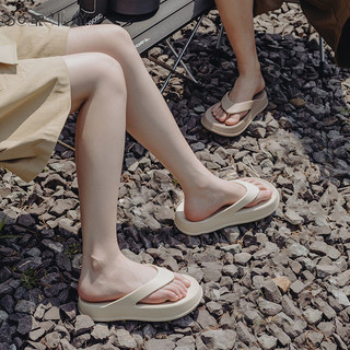 SOERVIMY  ép sandal nữ dép bánh mì nữ dép bánh mì Phong cách đơn giản Lót êm ái Đường may tỉ mỉ Điều chỉnh được B99G006 17Z240426