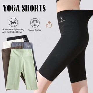 Quần short tập yoga nữ quần tập yoga dày chạy eo quần cao quần bó sát