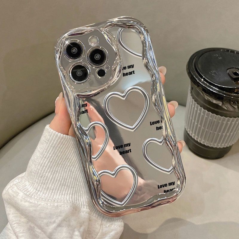Ốp điện thoại chống sốc toàn màn hình Love Love cho iPhone 15 14 Pro Max, chất lượng cao, kèm pin sạ