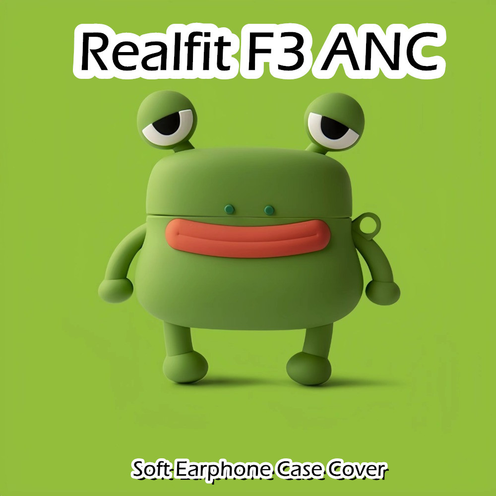 [Giao hàng nhanh] Dành cho vỏ Realfit F3 ANC Vỏ tai nghe silicon mềm hoạt hình thú vị NO.2