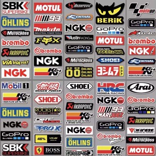 Xe Đua Nhà Tài Trợ Miếng Dán Mũ Bảo Hiểm Xe Máy Decal Chống Nước Miếng Dán Xe Hơi Chính Hãng Moto GP Logo
