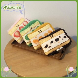 Ofular Túi Đựng Bút Hình Bánh sandwich Trái Cây Nhồi Bông Cỡ Lớn Ngộ Nghĩnh