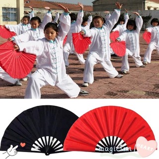 Magician1 quạt xương nhựa màu đen đỏ chinoiserie quà tặng trung quốc tai chi kung fu fan