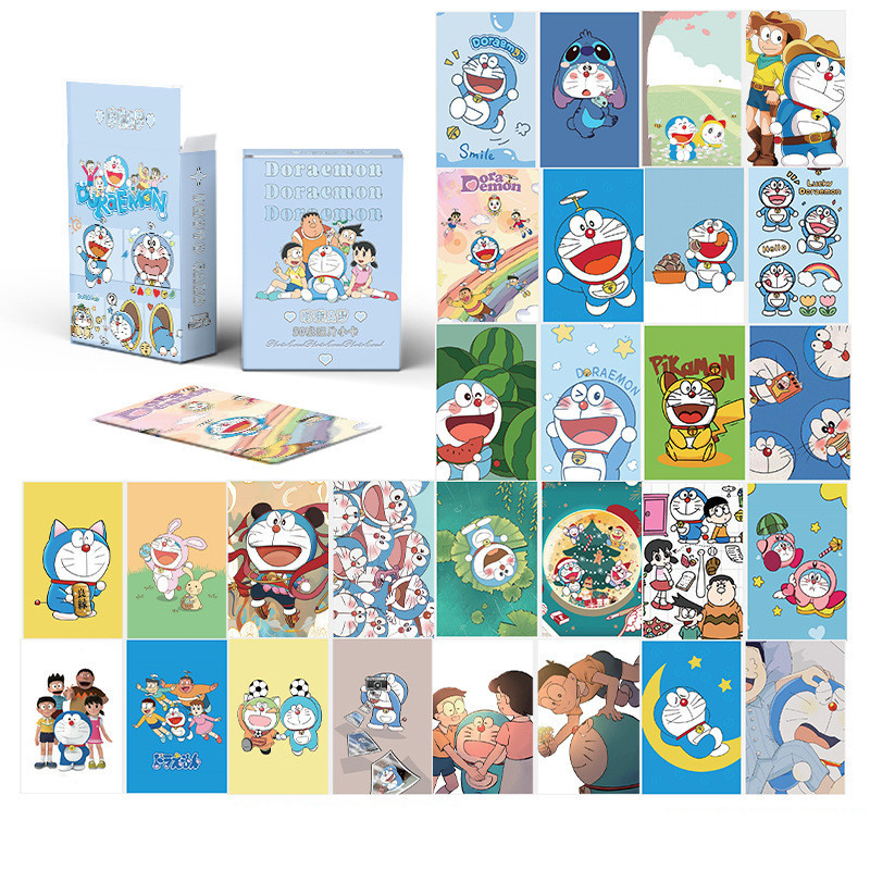 Bộ sưu tập thẻ ảnh Doremon Laser HD Anime Lomo Cards