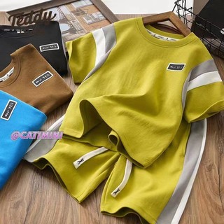 Catimni Váy trẻ em bé trai bộ đồ mùa hè mới mùa hè tay ngắn thể thao bé trai đẹp trai thời trang chiên đường phố mùa hè