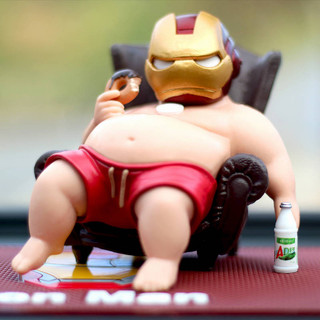 Fat House GK Hand-Made Car Center Console Decoration Marvel Fat House Iron Man Car Decoration Men's Car Personality Ornament spH3