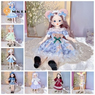  Mkeb Mô Phỏng Mắt Bản Lề Búp Bê Trang Điểm Mắt 3D Búp Bê BJD Đầm Cổ Búp Bê Có Thể Tháo Rời Khớp Nhiều Màu Sắc 1   6 BJD Khớp Có Thể Tháo Rời Búp Bê Đồ Chơi Trẻ Em 