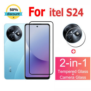 cường lực itel S24 Kính Cường Lực Bảo Vệ Màn Hình Cho itel RS4 A50 S23 S24 A70 A60 A04 A05S A60S P40 P55 Plus 5G Kính bảo vệ ống kính máy ảnh