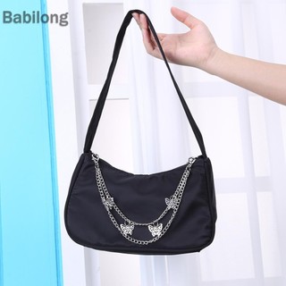 Túi đeo nách dây chuyền bướm màu trơn thời trang dành cho nữ Túi xách Hobos nhỏ