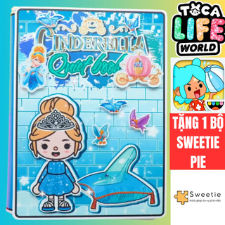 Đồ chơi bằng giấy ngôi nhà búp bê của toca boca đồ chơi bé gái h23