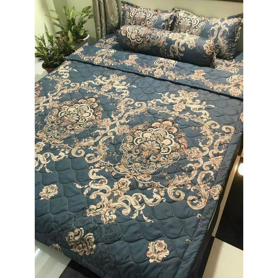 Bộ Ga Gối 3 Món, Ga Gối Cotton Poly, Ga Kèm 2 Vỏ Gối Nằm, Drap Giường, Ga Giường