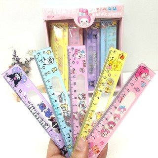 Sanrio my melody pochacco kuromi thước 15cm đo thẳng thước vẽ dụng cụ văn phòng phẩm quà tặng đồ dùng học tập