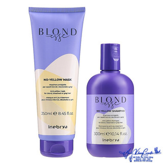 Gội xả tím khử sắc tố vàng Inebrya Blondesse No Yellow 300ml/250ml - MK