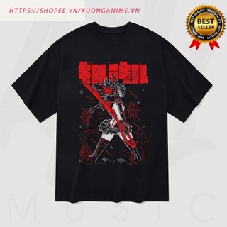 Áo thun Unisex Kill la Kill Ryuko Matoi Digital Art Oversized 100% Cotton ngắn tay