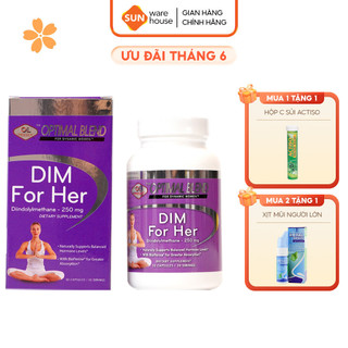 Viên Uống Hỗ Trợ Cân Bằng Nội Tiết Tố Nữ Olympian Labs Dim For Her 30 Viên