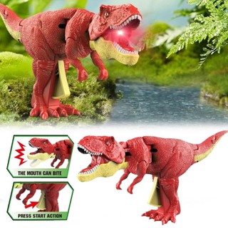 Mô phỏng đồ chơi trẻ em khủng long Tyrannosaurs Press Swing Cắn