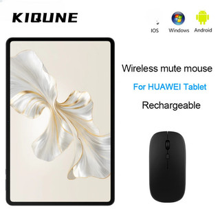  Kiqune Chuột Không Dây Cho HUAWEI MatePad Air 11.5 Pro 11 10.8 12.6 Chuột Mini Im Lặng Sạc Cho Honor Pad 8 9 X9 X8 Pro MateBook 
