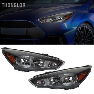 Thonglor tuần tự máy chiếu led đèn pha fo2502339 đen đầu hội thay thế cho xe ford focus s se st 2015 đến 2018