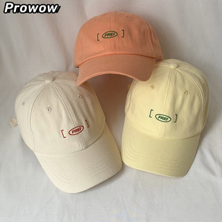 Mũ bóng chày Prowow Cotton họa tiết chữ phong cách đường phố, phù hợp cho cả nam và nữ