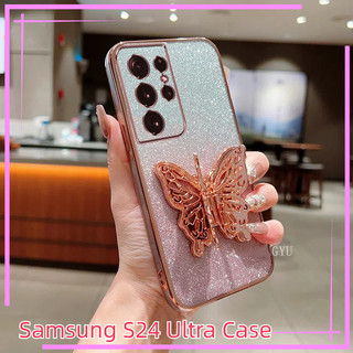 Ốp lưng Samsung S24 S24Plus S24Ultra S23FE S23Plus S23Ultra S23 A55 A35 A25 A15 A05 A05S A14 A24 A34 A54 A04 Sang Trọng Bướm Đứng Mềm Chống Sốc Ốp Lưng