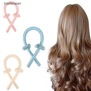 Trailblazer Không Nhiệt Uốn Que Tóc Con Lăn Lụa Uốn Ruy Băng Lụa Uốn Mới