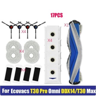 Ecovacs Deebot T30 Pro Omni Robot Hút Chân Không Phụ Kiện Của Bàn Chải Bên Chính Lọc Cây Lau Nhà Túi Bụi Phụ Kiện