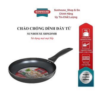 Chảo nhôm chống dính đáy từ sunhouse shm20mb