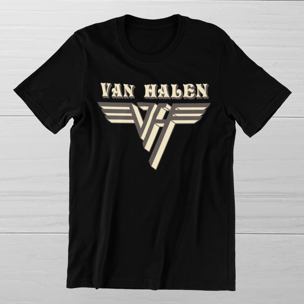 Áo thun Van Halen mới 70S 80S Rock Band On Ring Spun Cotton Tee