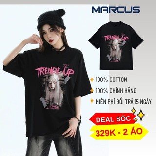 Áo Thun Tay Lỡ Unisex THE TRENDE UP TEE - MARCUS Brand - 100% Cotton 2 chiều - ATK0209