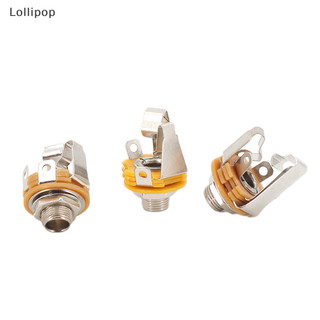 10 cái / bộ tất cả đàn guitar điện & bass 6.5 mm nữ kênh kép jack ổ cắm đàn guitar điện đầu vào jack diy phụ kiện vn