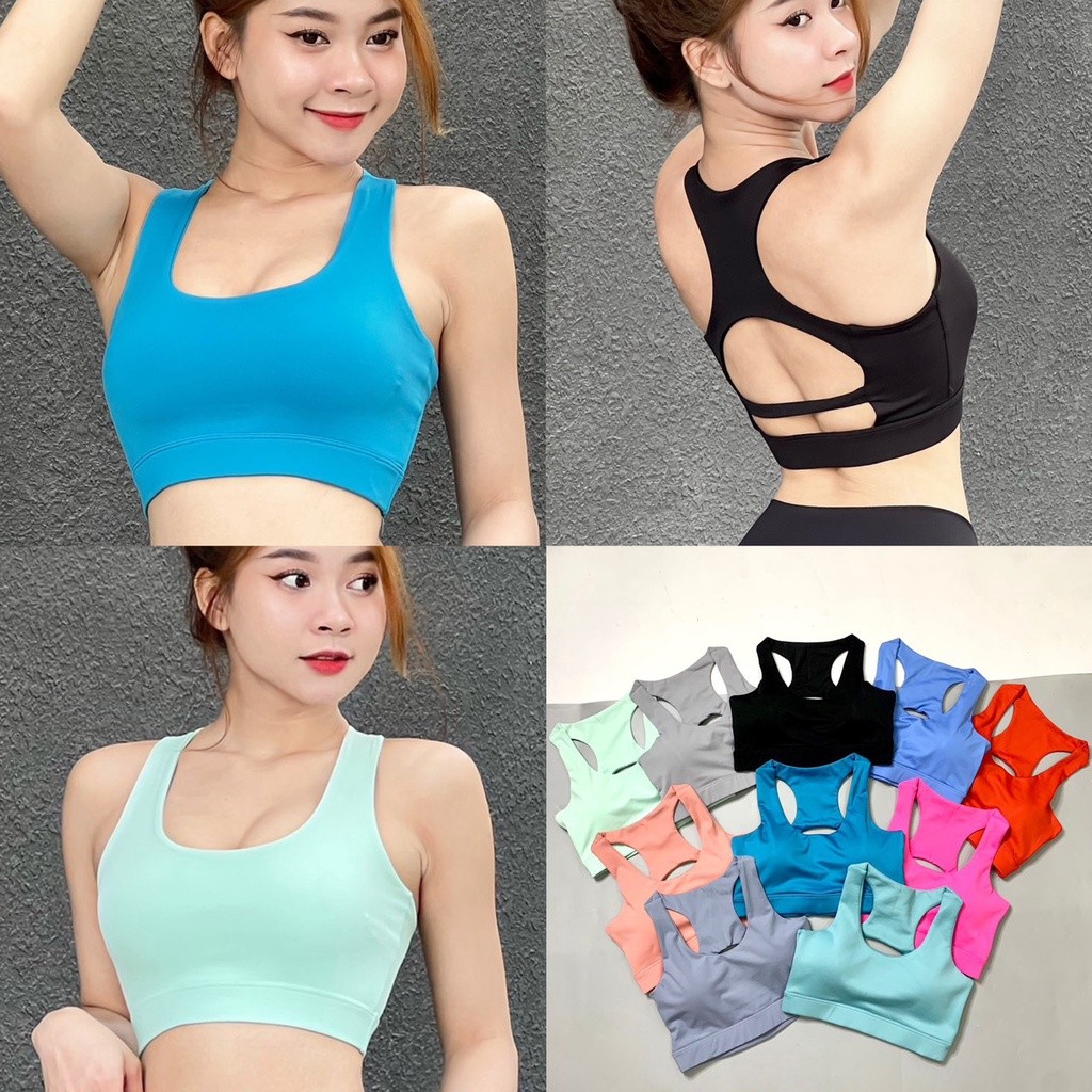 Áo Bra Thể Thao Tập Gym Yoga CY03 Kèm Mút Vải Thun Lạnh Co Giãn Tốt