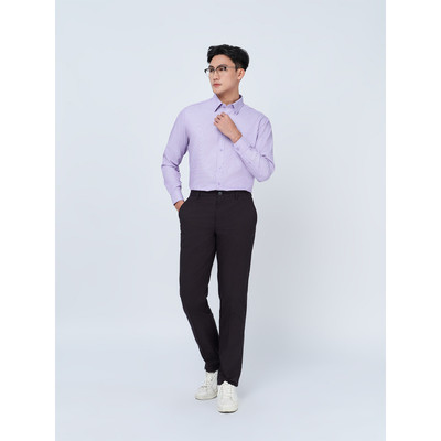 Sơ mi dài tay vạt tròn VIETTIEN vải Viscose phom REGULAR VT00000316