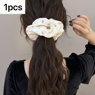 Phiên Bản Hàn Quốc Ngọt Ngào Dễ Thương Dâu Scrunchy Tóc Tính Khí Đơn Giản Cô Gái Đuôi Ngựa Băng Đô