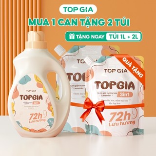  Nước giặt xả Top Gia sắc hương can 2L an toàn lành tính làm sạch sâu 