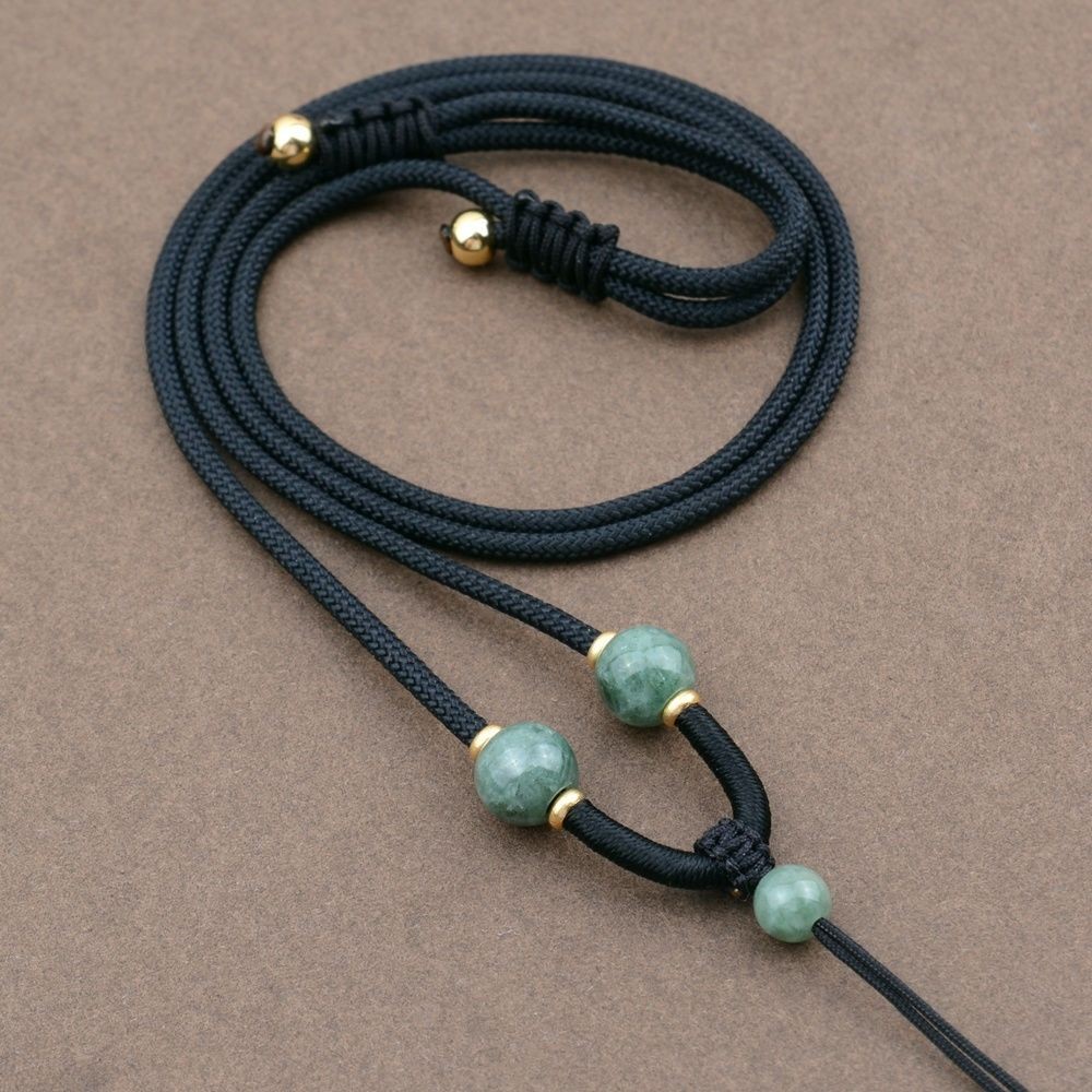 Ngọc Tự Nhiên Dệt Tay Mặt Dây Chuyền Dây Ngọc Mặt Dây Chuyền Ngọc Phật Hetian Ngọc Pixiu Vòng Cổ Dây