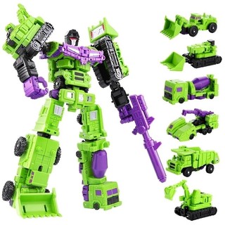 Robot Biến Đổi 6 Trong 1 Mô Hình MINI Devastator 22CM Nhân Vật Hành Động Robot Đồ Chơi Nhựa TỐT NHẤT Bộ Sưu Tập Quà Tặng Trẻ Em Kid Mới